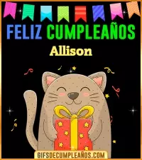 GIF Feliz Cumpleaños Allison